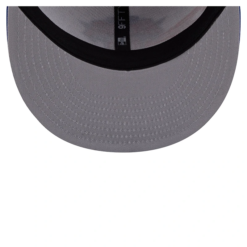 Casquette New Era blanche et bleue New York Knicks Swept 9FIFTY Snapback