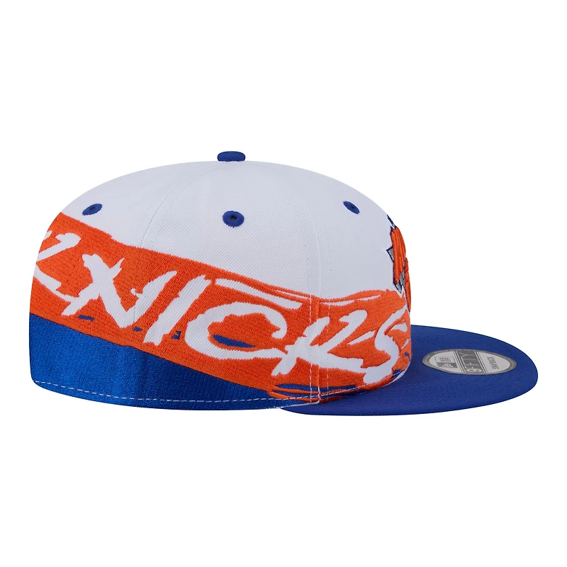 New Era  White/Blue New York Knicks Swept 9FIFTY Snapback Hat