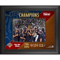 Collage encadré 13" x 16" des New York Knicks, champions de la NBA 2025