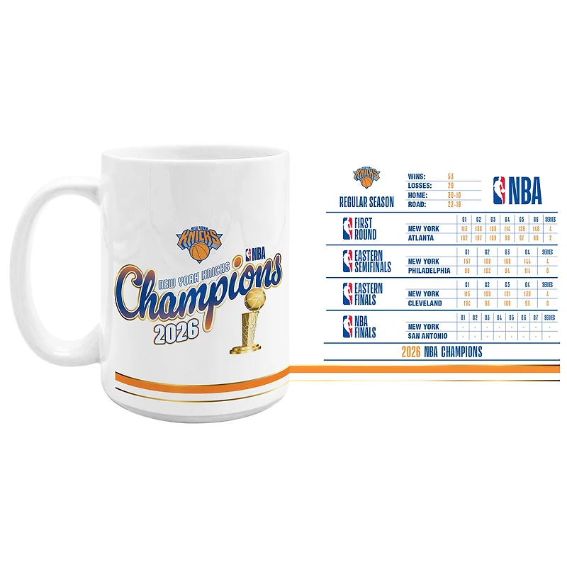 New York Knicks 2026 NBA Finals Champions 15oz. Ceramic Mug