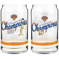 New York Knicks 2026 NBA Finals Champions Two-Piece 16oz. Can Glass Set