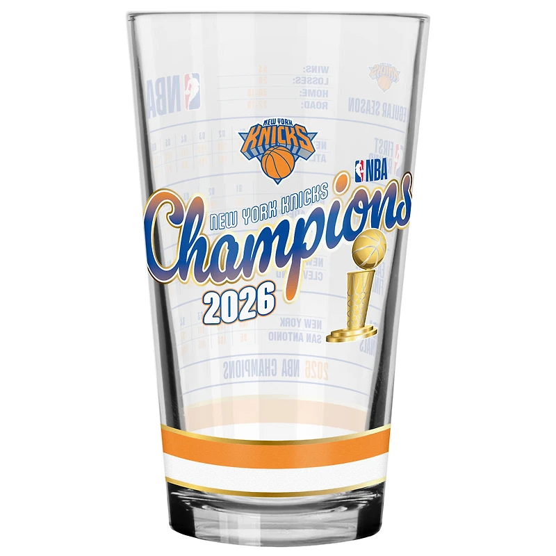New York Knicks 2026 NBA Finals Champions Two-Piece 16oz. Mixing Glass Set
