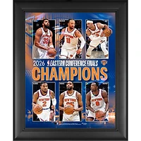 Collage encadré des New York Knicks (13" x 16"), champions de la Conférence Est NBA 2026