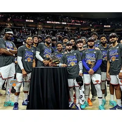 New York Knicks Unsigned 2026 NBA Eastern Conference Champions Team Photograph