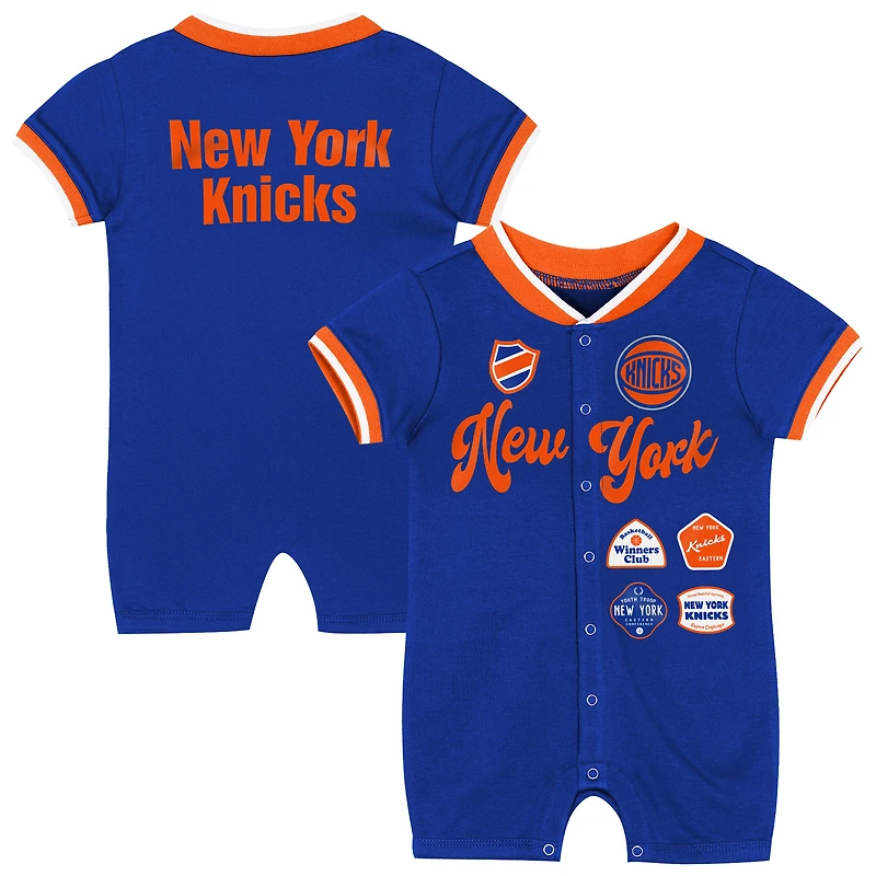 Grenouillère bleue à pinces pour nouveau-né et bébé Outerstuff New York Knicks