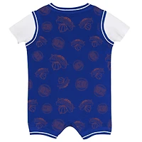 Newborn Outerstuff Blue New York Knicks Logo Mania Bodysuit
