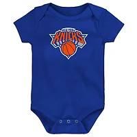 Body pour nouveau-né Outerstuff orange avec logo principal des New York Knicks