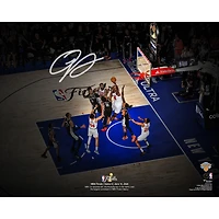 OG Anunoby New York Knicks Autographed 16" x 20" 2026 NBA Finals Game 4 Winning Tip-In Spotlight Photograph