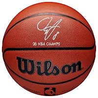 OG Anunoby New York Knicks Autographed 2026 NBA Finals Champions Wilson Authentic Series Indoor/Outdoor Basketball with "26 NBA Champs" Inscription