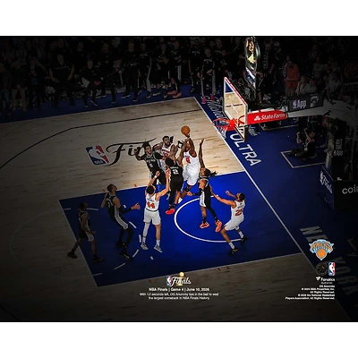 OG Anunoby New York Knicks Unsigned 2026 NBA Finals Game 4 Largest Comeback History Tip-In Photograph