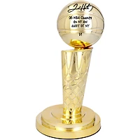One of One: Josh Hart New York Knicks Autographed 2026 NBA Finals Larry O'Brien Replica Trophy with Multiple Inscriptions