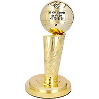 One of One: OG Anunoby New York Knicks Autographed 2026 NBA Finals Larry O'Brien Replica Trophy with Multiple Inscriptions