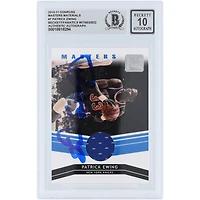 Patrick Ewing New York Knicks Autographed 2010-11 Panini Donruss Masters Materials Jersey Relic #7 #/299 Beckett Fanatics Witnessed Authenticated 10 Card