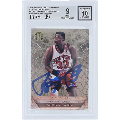 Patrick Ewing New York Knicks Autographed 2010-11 Panini Gold Standard #174 #/299 Beckett Fanatics Witnessed Authenticated 9/10 Card