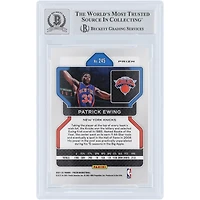 Patrick Ewing New York Knicks Autographed 2021-22 Panini Prizm Orange Ice Prizm #245 Beckett Fanatics Witnessed Authenticated Card
