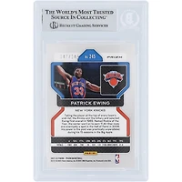 Carte autographiée de Patrick Ewing (New York Knicks) - Panini Prizm Purple Ice Prizm n° /149