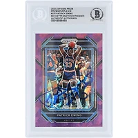 Carte autographiée de Patrick Ewing (New York Knicks) 2022-23 Panini Prizm Purple Ice Prizm n° 275/149, authentifiée par Beckett Fanatics Witnessed.