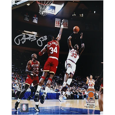 Patrick Ewing New York Knicks Autographed 8" x 10" Fadeaway Shot vs. Houston Rockets Photograph 