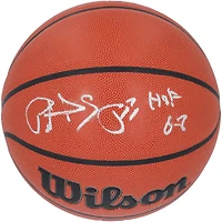 Réplique de ballon de basket Wilson autographié par Patrick Ewing des New York Knicks avec l'inscription « HOF 08 »