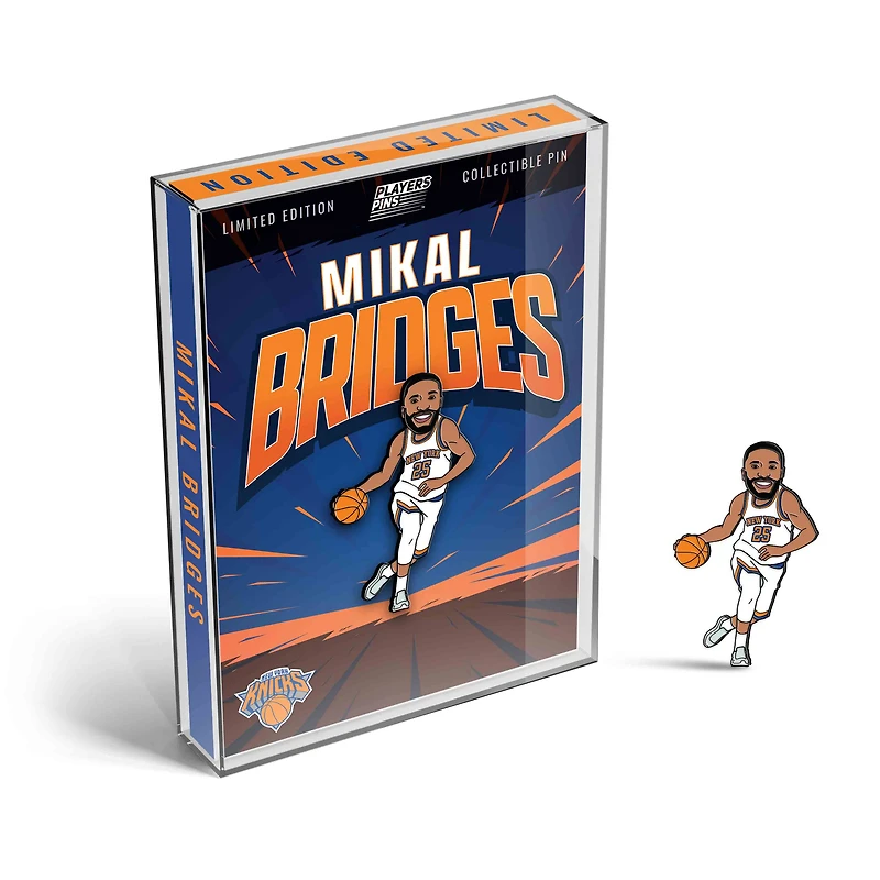 Players Pins™ Mikal Bridges New York Knicks Limited Edition Collectible Pin