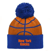 V110833 Knicks NBA OST 23 Tête de basket-ball préscolaire avec revers Pom Knit HATJUVNIC