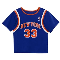 Preschool Mitchell & Ness Patrick Ewing Blue New York Knicks Play by Place Two-Pack T-Shirt Shorts Set