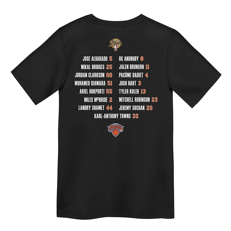 Preschool Nike Black New York Knicks 2026 NBA Finals Champions Roster T-Shirt