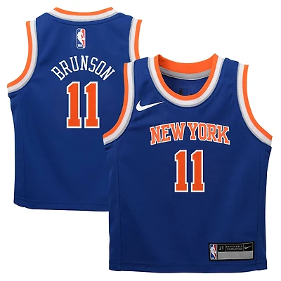 Preschool Nike Jalen Brunson Blue New York Knicks Replica Swingman Jersey - Icon Edition
