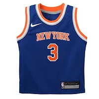 Maillot réplique Swingman bleu Nike Josh Hart New York Knicks pour enfant d'âge préscolaire - Édition Icon