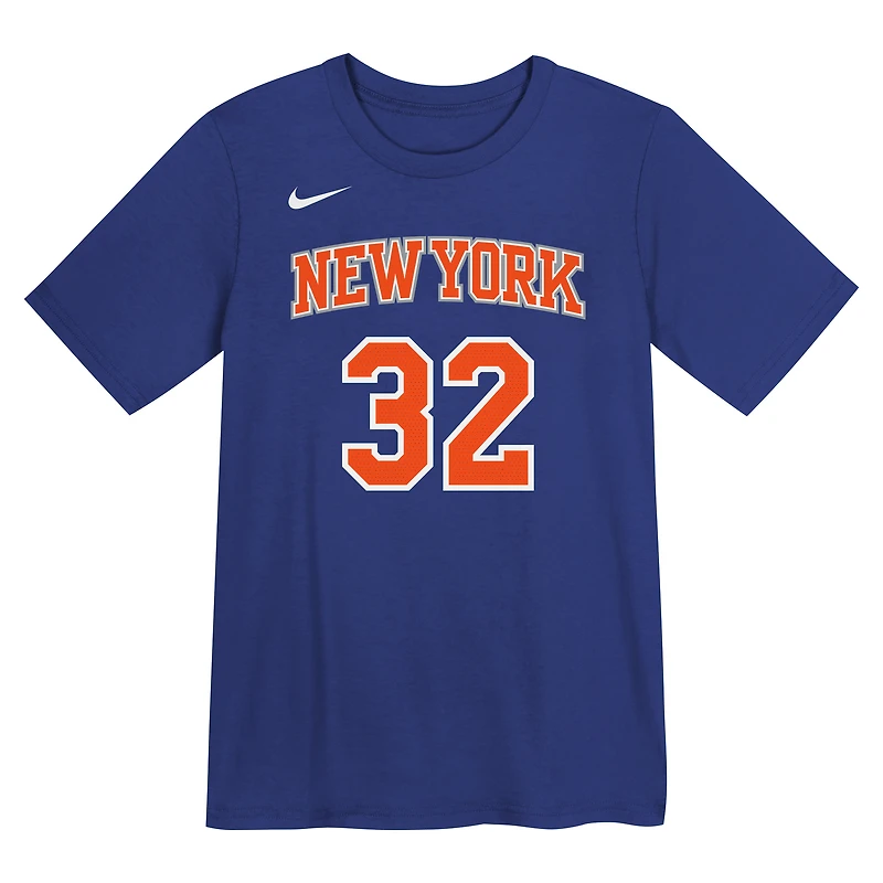 Preschool Nike Karl-Anthony Towns Blue New York Knicks Icon Name & Number T-Shirt