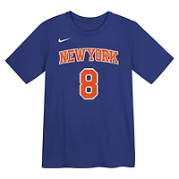 Preschool Nike OG Anunoby Blue New York Knicks Icon Name & Number T-Shirt