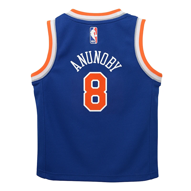 Preschool Nike OG Anunoby Blue New York Knicks Swingman Jersey - Icon Edition