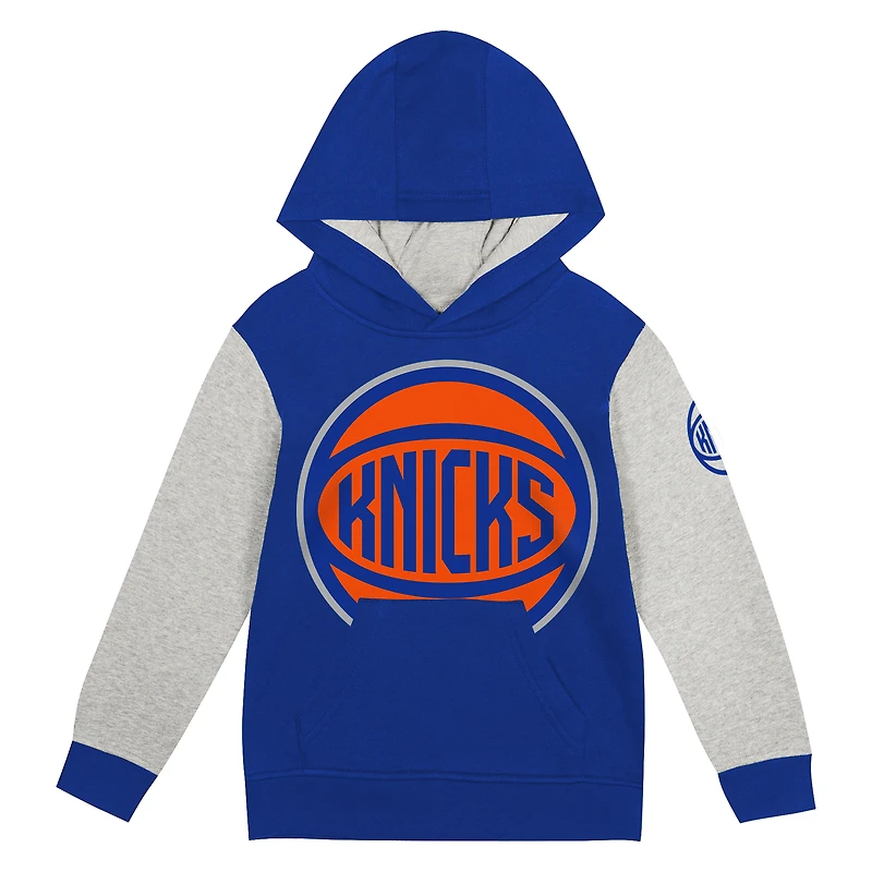 Preschool Outerstuff Blue New York Knicks Fair Catch Hoodie