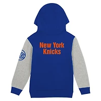 Sweat à capuche bleu New York Knicks Fair Catch pour enfants d'âge préscolaire Outerstuff