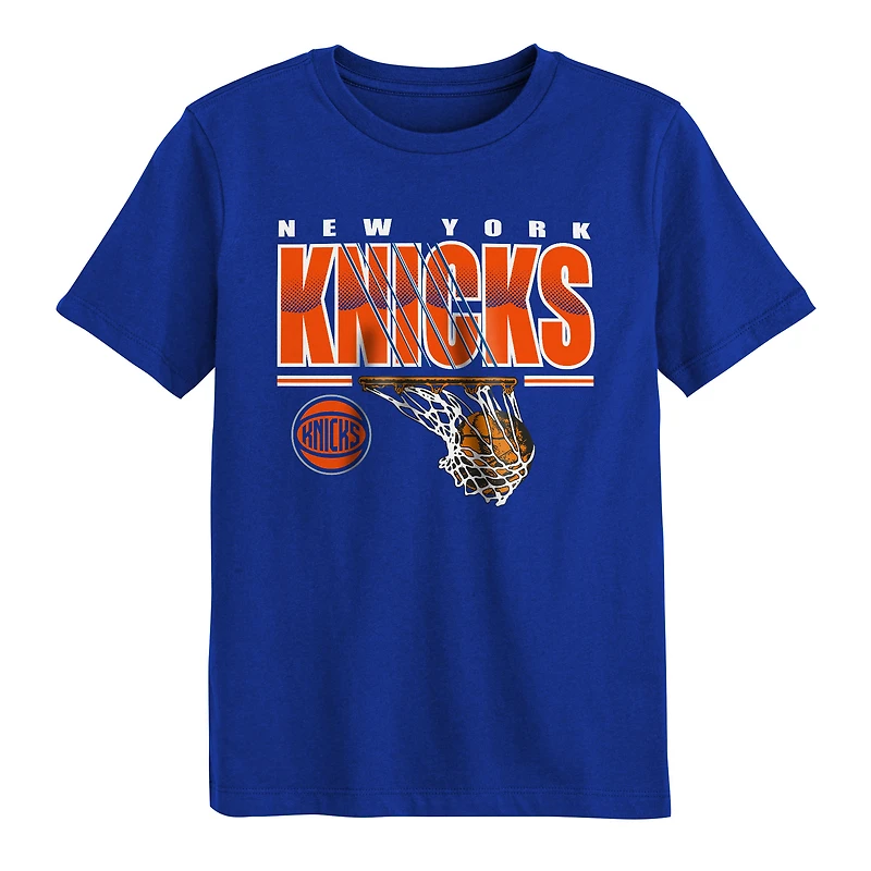 T-shirt bleu « Hoop Dreams » des New York Knicks pour enfants d'âge préscolaire