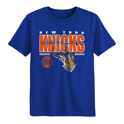 T-shirt bleu « Hoop Dreams » des New York Knicks pour enfants d'âge préscolaire