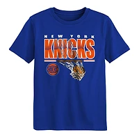 T-shirt bleu « Hoop Dreams » des New York Knicks pour enfants d'âge préscolaire