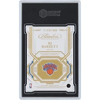 RJ Barrett New York Knicks 2022-23 Panini Flawless Platinum Logo Relic #PAT-RJB #1/1 SGC Authenticated 9 Card