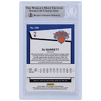 Carte de recrue authentifiée signée RJ Barrett New York Knicks Panini Hoops Premium Stock #298 Beckett Fanatics 2019-20