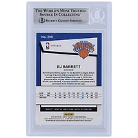 Carte de recrue authentifiée 2019-20 Panini Hoops Premium Stock Prizm Pulsar #298 Beckett Fanatics Witnessed Autographed Rookie Card par RJ Barrett New York Knicks