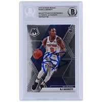 Carte de recrue authentifiée autographiée par RJ Barrett des New York Knicks Panini Mosaic #229 Beckett Fanatics 2019-20