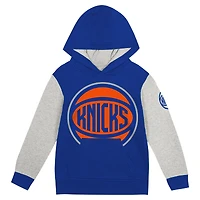 Sweat à capuche en polaire Fair Catch bleu New York Knicks pour tout-petit