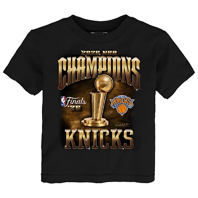 Toddler Mitchell & Ness Black New York Knicks 2026 NBA Finals Champions T-Shirt
