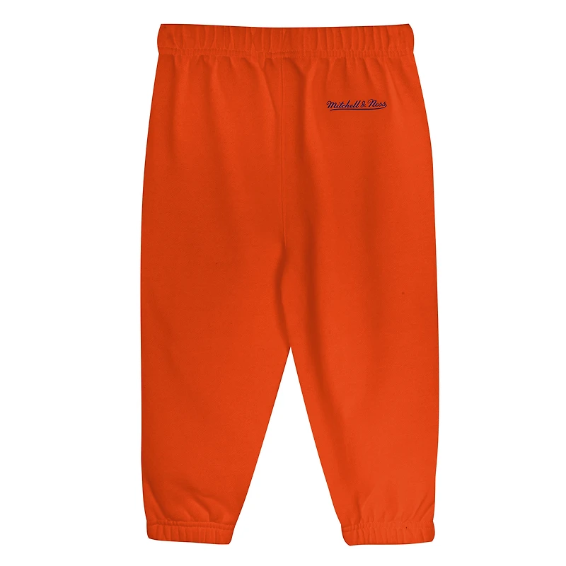 Ensemble sweat à capuche et pantalon oversize Mitchell & Ness Royal/Orange New York Knicks pour tout-petit