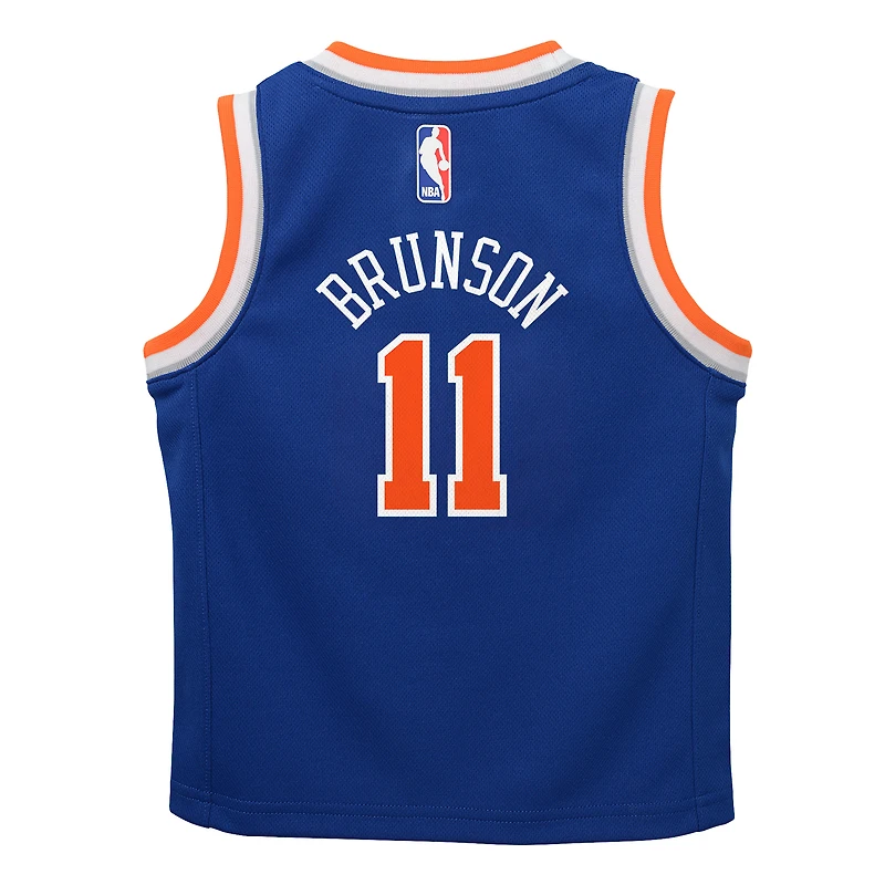 Maillot réplique Swingman bleu des New York Knicks pour enfant Nike Jalen Brunson - Édition Icon