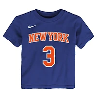 Toddler Nike Josh Hart Blue New York Knicks Icon Name & Number T-Shirt