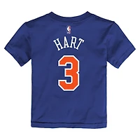 Toddler Nike Josh Hart Blue New York Knicks Icon Name & Number T-Shirt