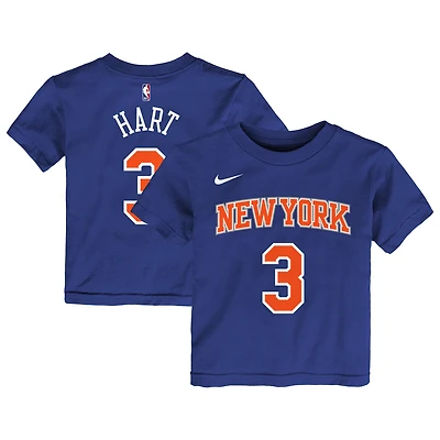 Toddler Nike Josh Hart Blue New York Knicks Icon Name & Number T-Shirt
