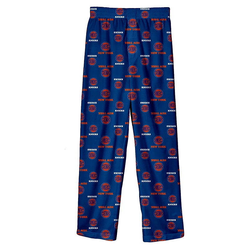 Toddler Outerstuff Blue New York Knicks Allover Print Sleep Pants