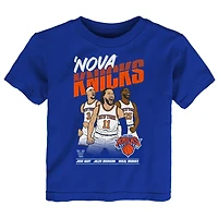 Toddler Outerstuff Jalen Brunson, Josh Hart & Mikal Bridges Blue Nova Knicks T-Shirt